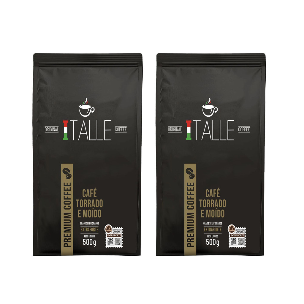 Café Torrado E Moído Extraforte 1kg Kit 2 em Oferta na Shopee