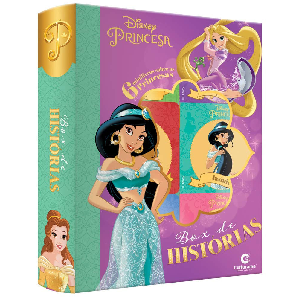 Livro Box de Histórias Princesas Disney Culturama com 6 Mini Livrinhos em Oferta na Shopee