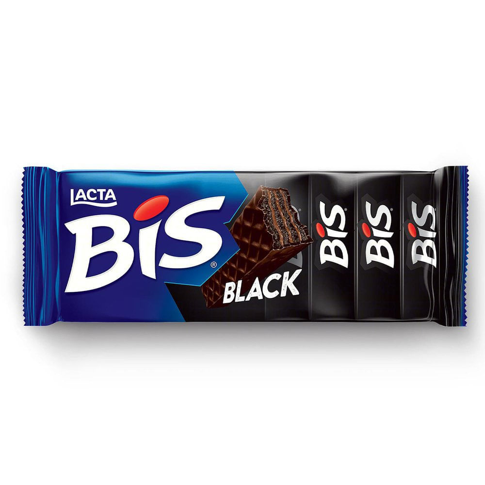 Chocolate BIS Lacta Black ao Leite 100,8g em Oferta na Shopee