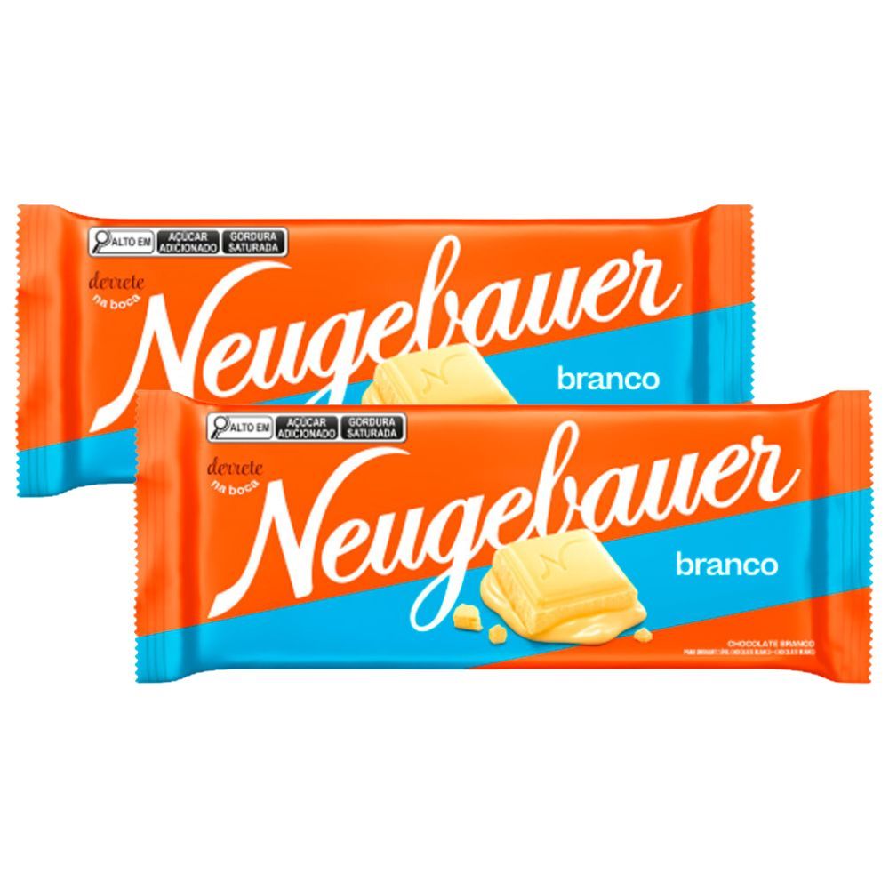 Kit 2 Chocolate Neugebauer Branco com 80g em Oferta na Shopee