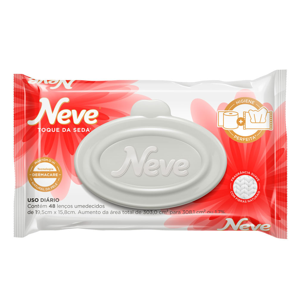 Lenço Umedecido Neve Toque de Seda 48 Unidades em Oferta na Shopee