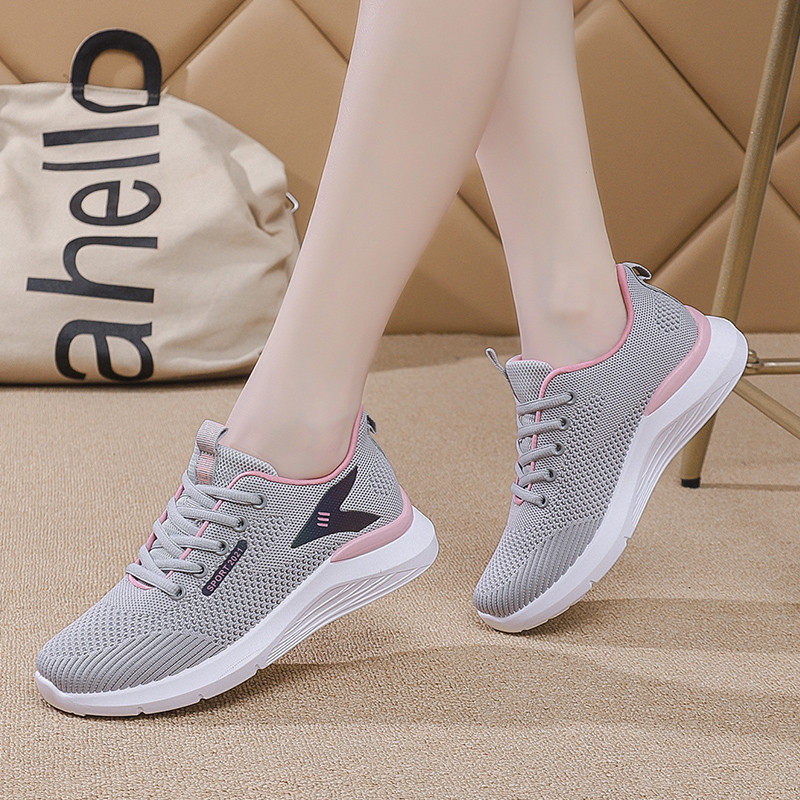 Oferta especial Sapatos femininos início do outono novo estilo respirável esportes tênis de corrida outono antiderrapant