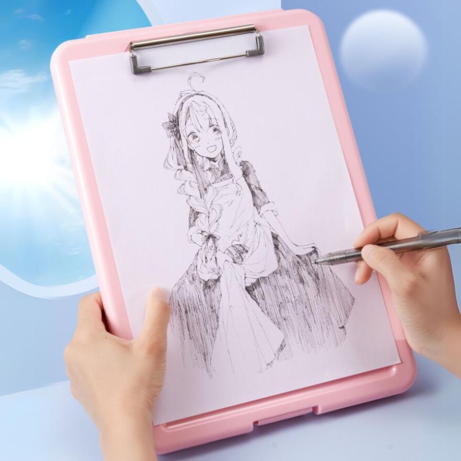 Prancheta com Pasta A4 e Presilha Metálica | Organizador de Documentos para Escritório WL-2634