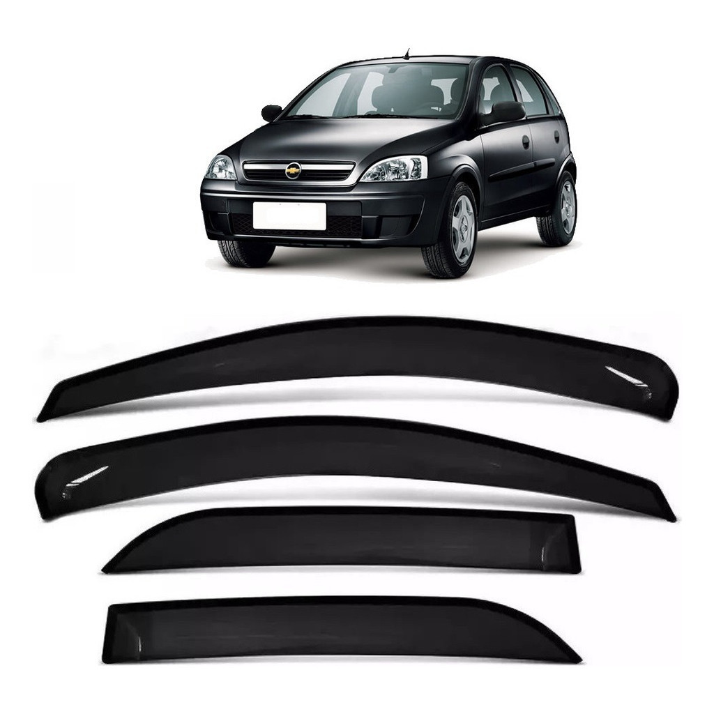 Calha Defletor Chuva Fume Gm Corsa Hatch 2006 2007 2008 2009