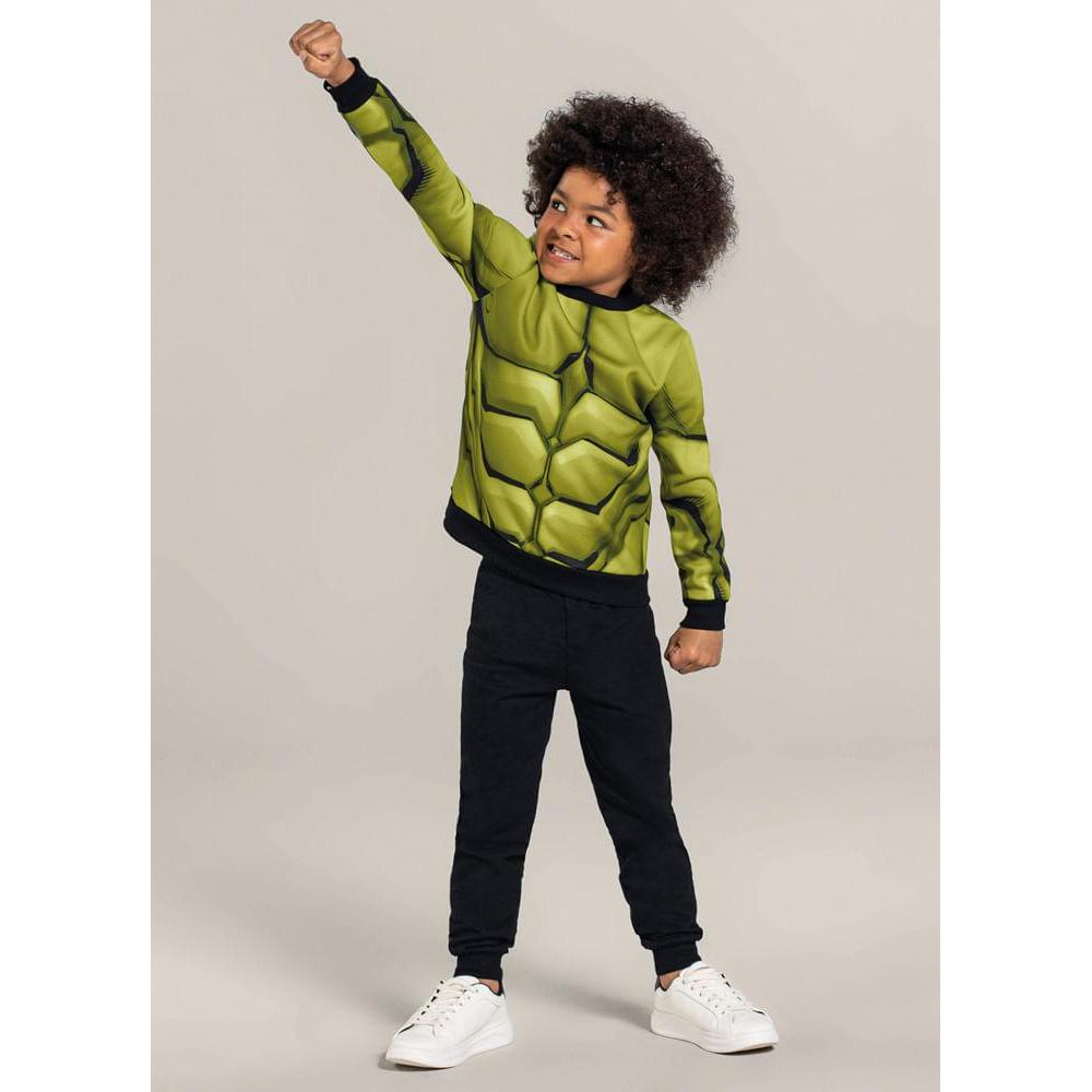 Blusão infantil menino Vingadores Brandili Verde