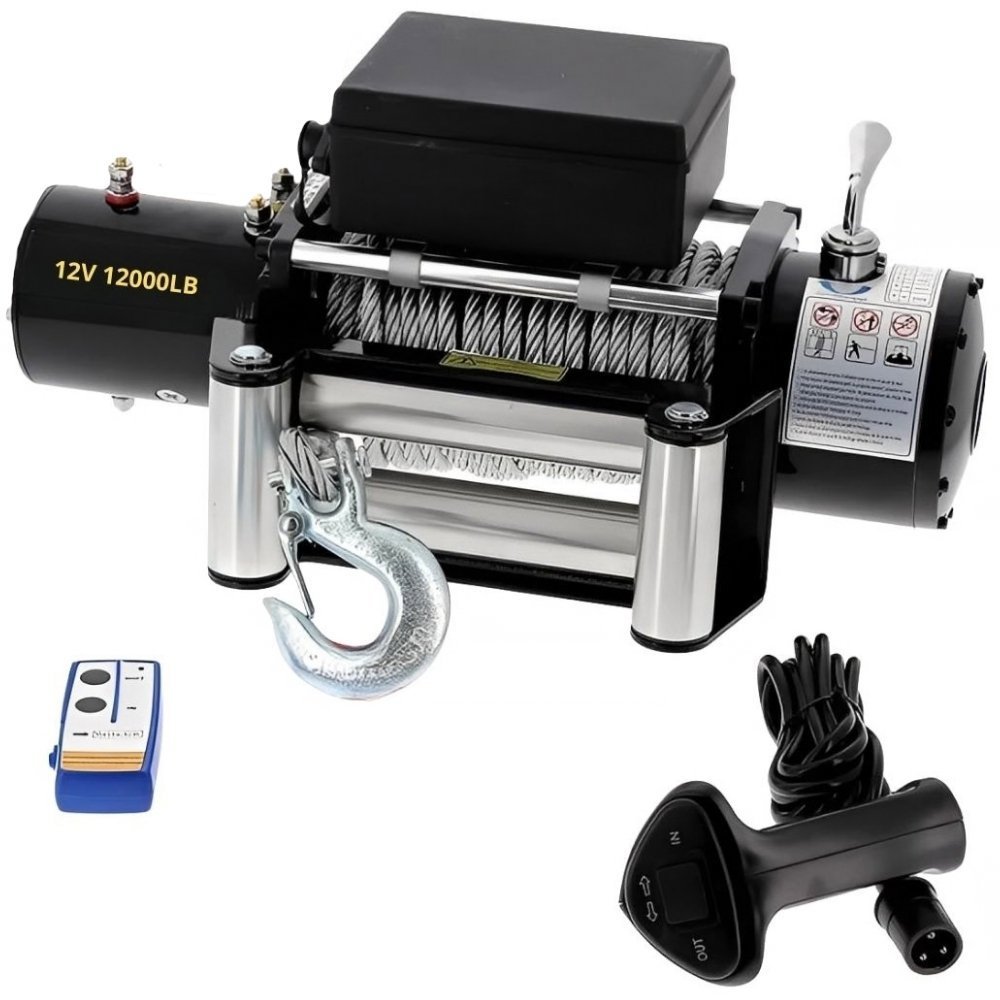 Guincho Elétrico 12V 12000LB com Controle Remoto sem Fio IWME004 IMPORTWAY