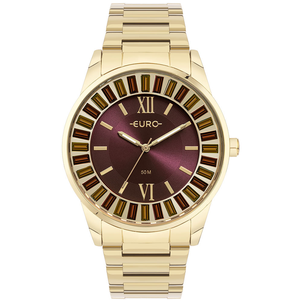 Relógio Euro Feminino Stones Dourado - EU2035YTR/4R