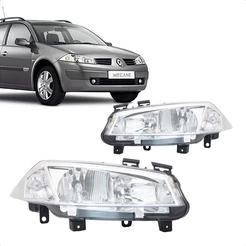 Farol Megane 2006 2007 2008 2009 2010 2011 Manual Elétrico
