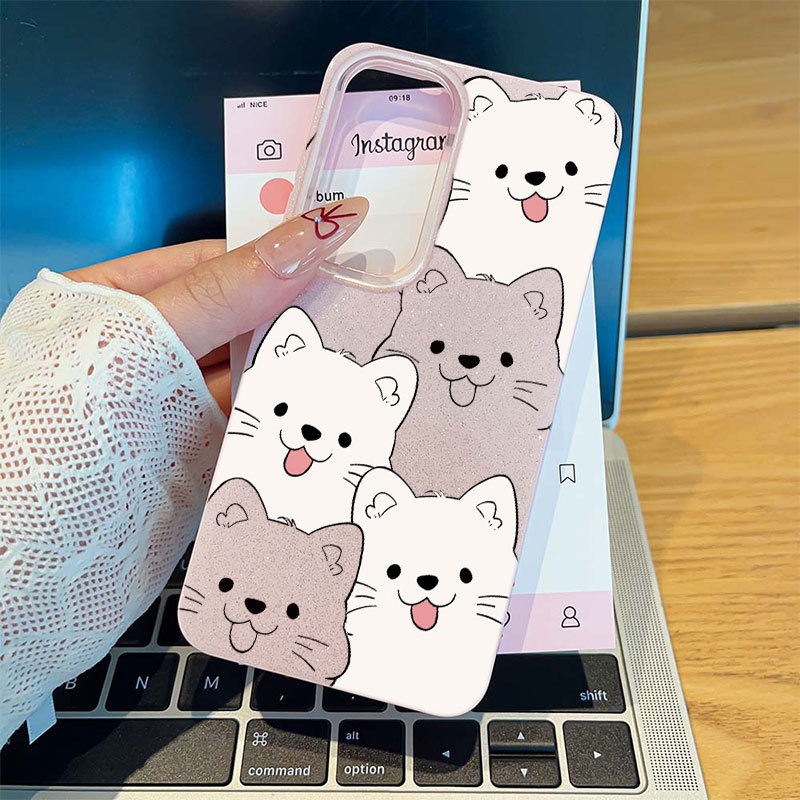 Gato Capinha Capa Para Samsung Galaxy A03 A05 A15 A16 A17 A32 A34 A36 A56 S20 S21S23 S34 S25 S26 FE ULTRA Glitter Caso