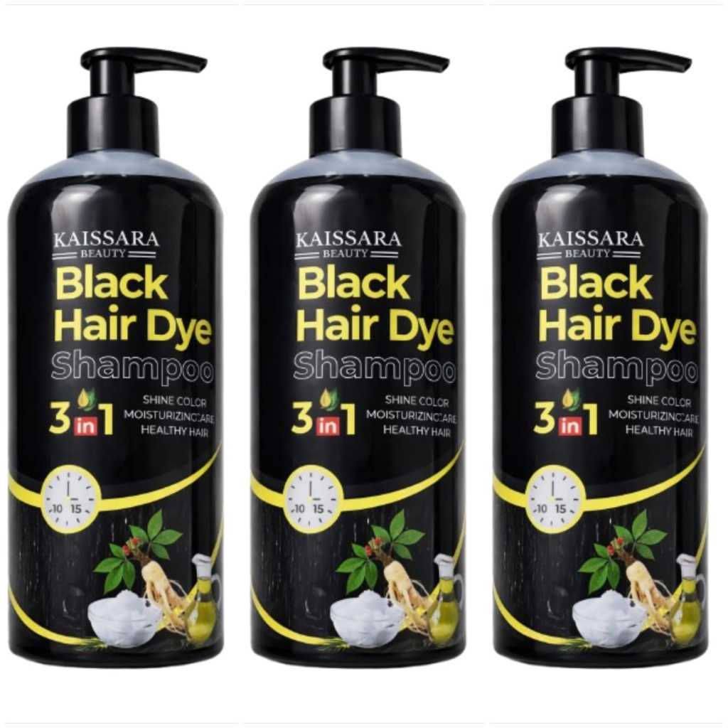 KIT 3 SHAMPOO ESCURECEDOR 500ML ESCURECIMENTO CAPILAR COM EXTRATO HIDRATANTE PROFUNDO E REPARADOR