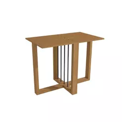 Base Mesa de Jantar Antonela BA53 Madeirado s/ Tampo Canela - Kappesberg