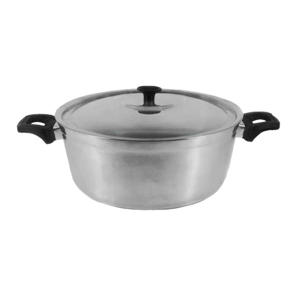 Caçarola Panela Alça Baquelite Alumínio Fundido Polido 22cm