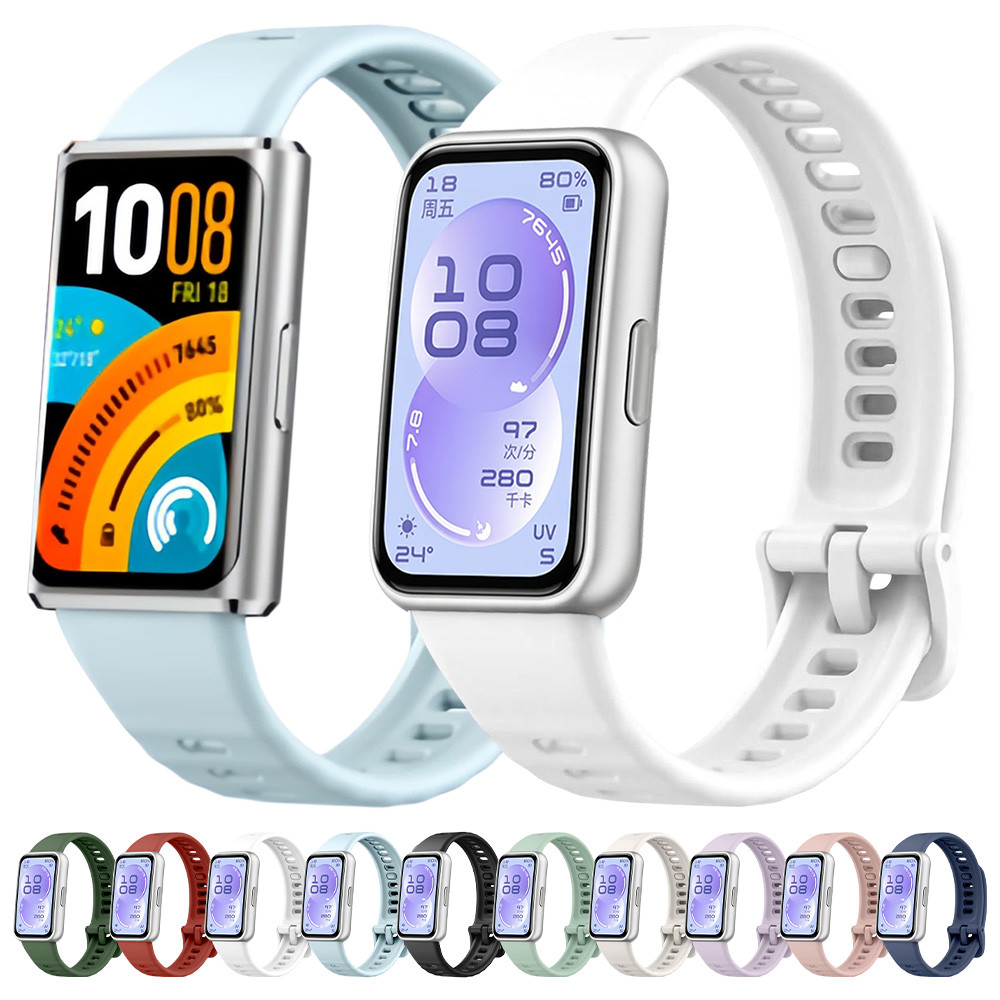 Pulseira De Silicone Esportiva Macia Para Huawei Band 11 , Borracha Ajustável , Acessórios Smartwatch Pro