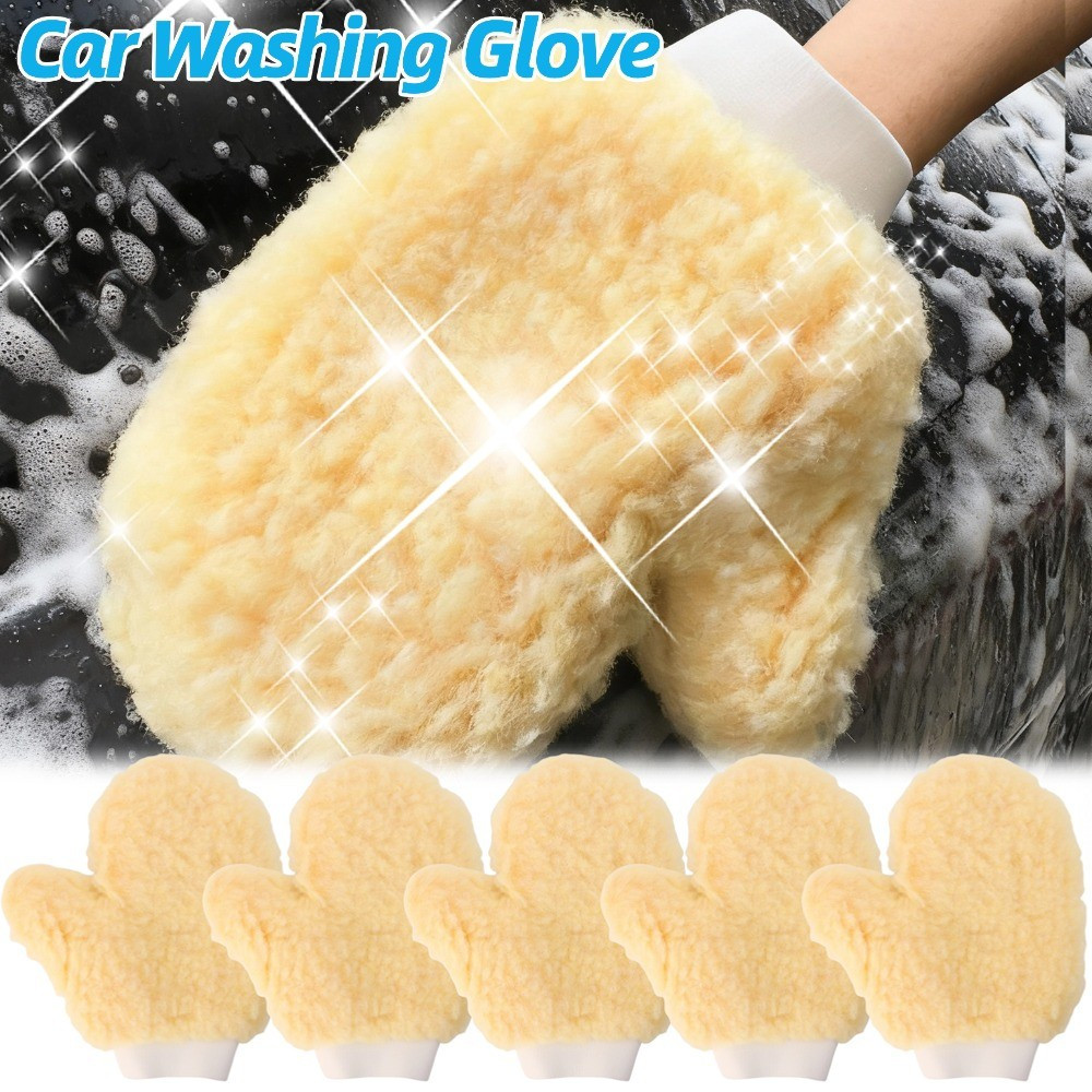 Luva De Lavagem De Carro De Chenille Ultramacia Espessada , Alta Absorção De Espuma , Luvas Automotiva , Formato De Palm