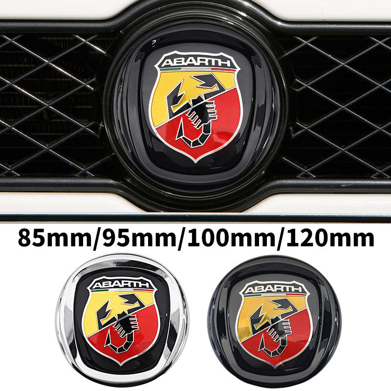 3D ABS Capô Dianteiro Do Carro Grill Tronco Traseiro Emblema Logotipo Adesivo Para FIAT 500 Abarth Ducato Panda Grande P
