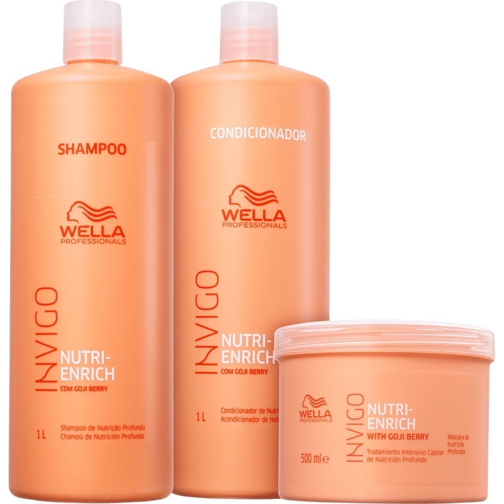 Kit Wella Invigo Nutri Enrich (3 Produtos) Originalll em Oferta na Shopee