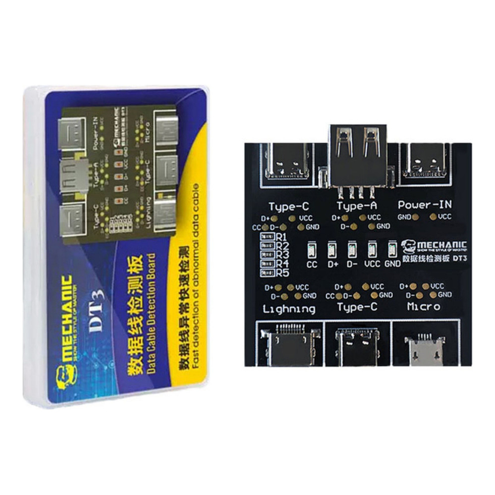 Testador De Cabo USB Mechanic Dt3 Detecção De Placa PCB