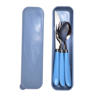Kit Talheres com Estojo Garfo Colher e Faca Prático para Marmita Trabalho e Viagem em Oferta na Shopee
