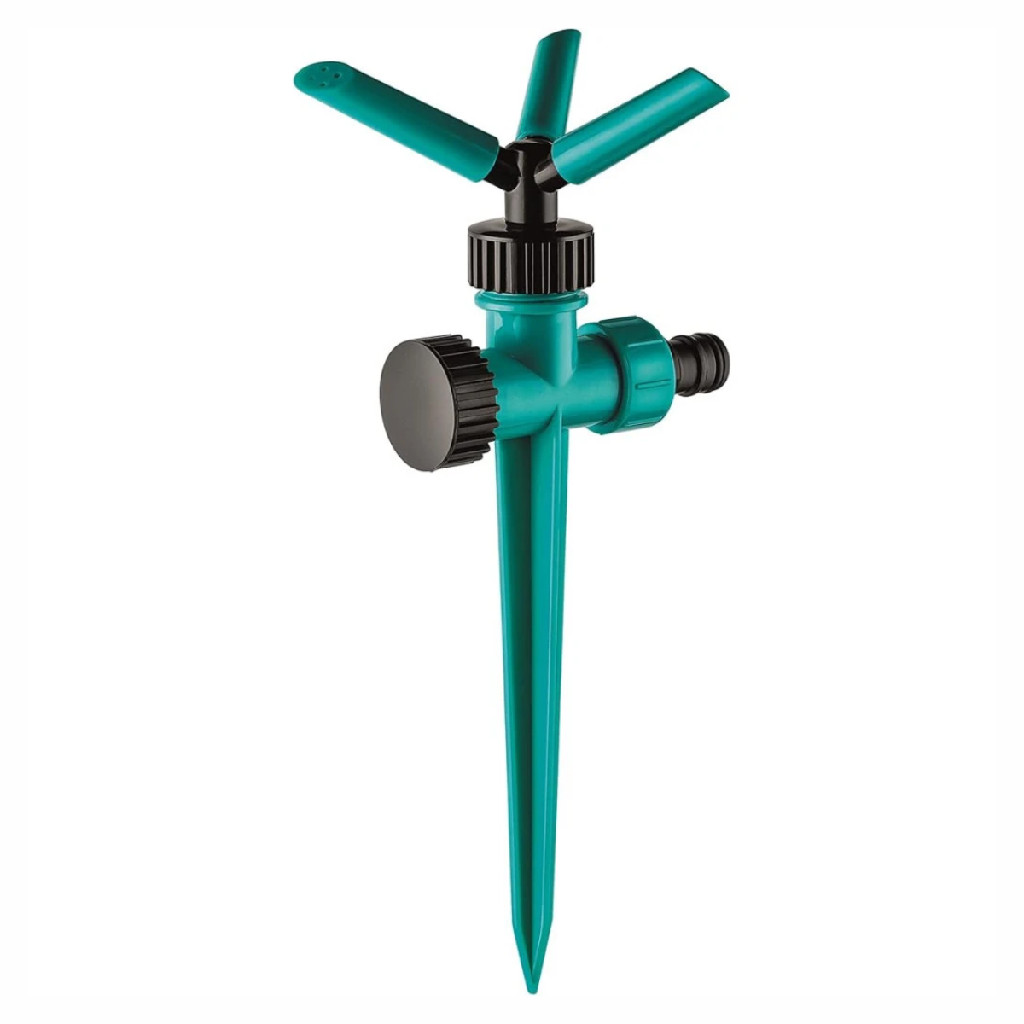 Irrigador Plástico Giratório Engate Rápido Azul Primafer