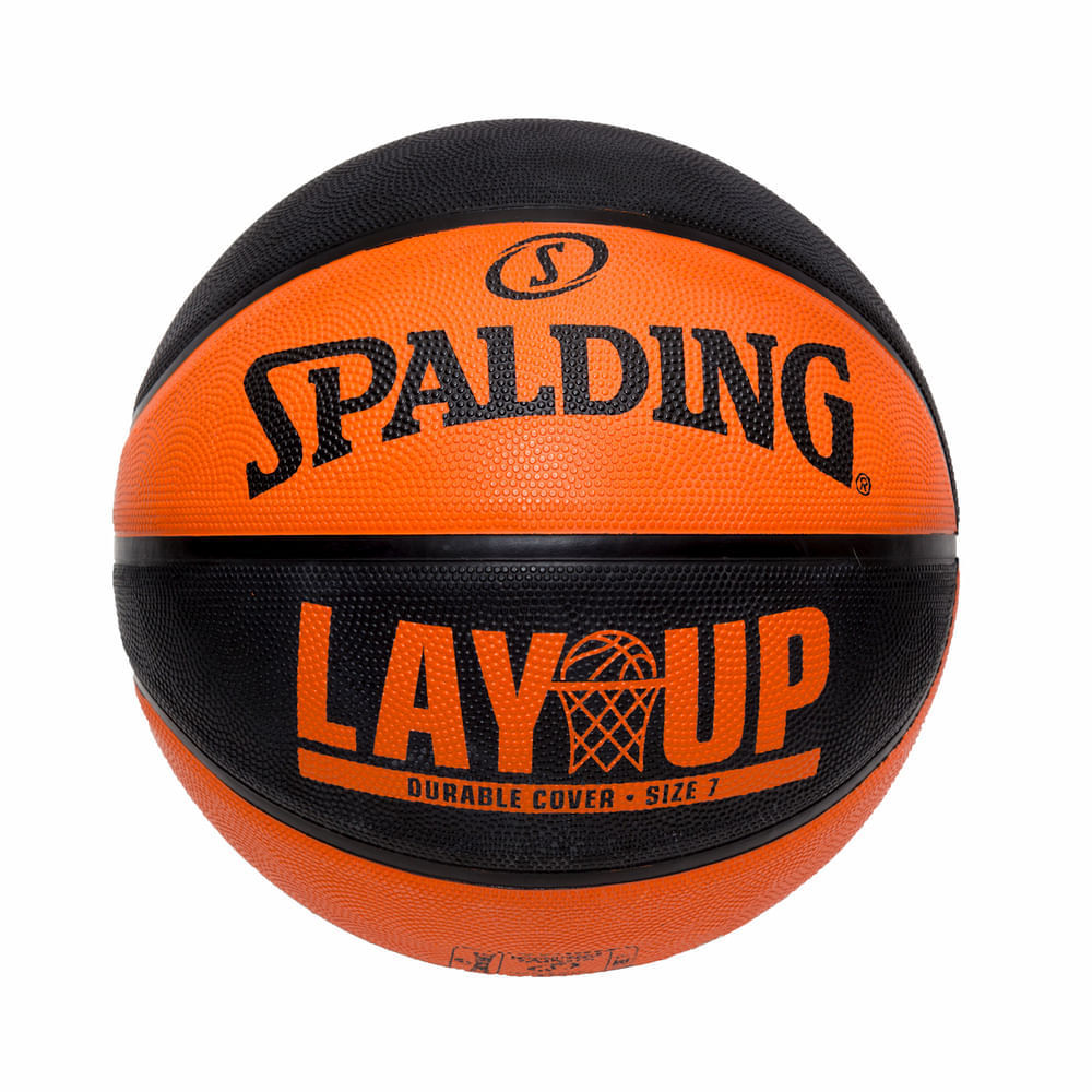 Bola De Basquete Spalding Lay-Up - Laranja e Preto
