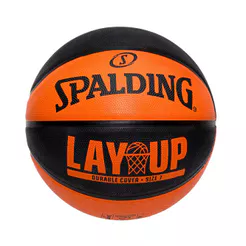 Bola De Basquete Spalding Lay-Up - Laranja e Preto