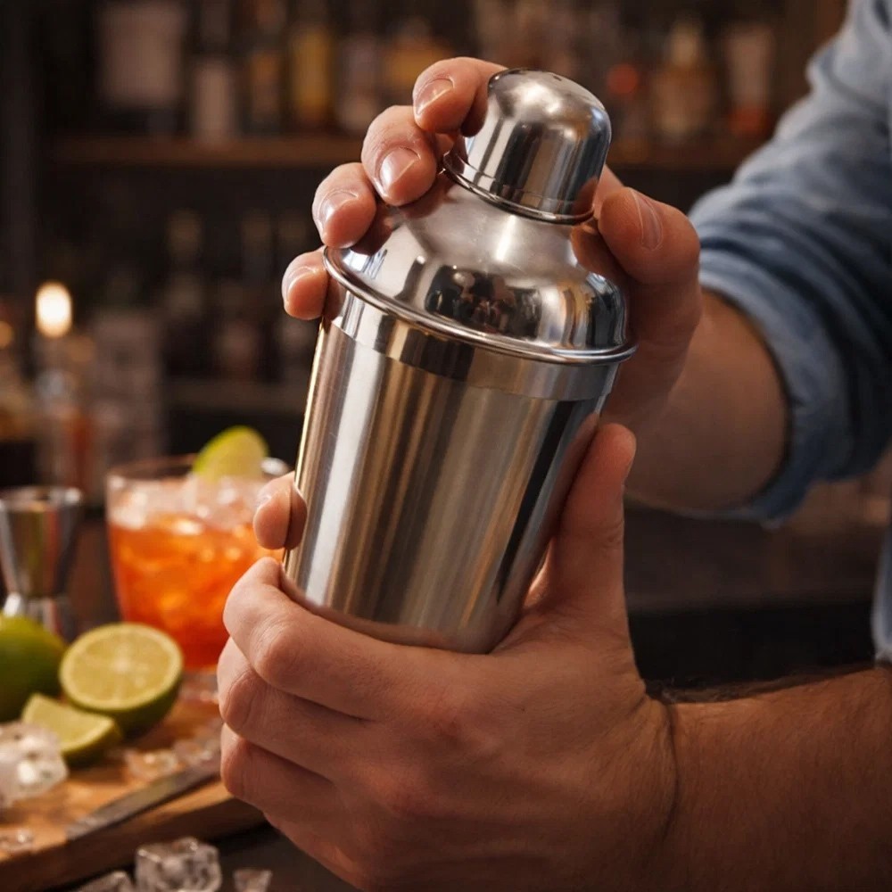 Coqueteleira Inox 500ml Profissional Bartender Misturador Bar Bebidas Cocktail Achadinhos