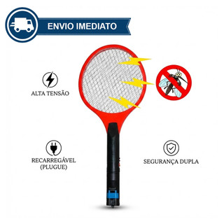 Raquete Eletrica Mata Mosquito 110V 220V