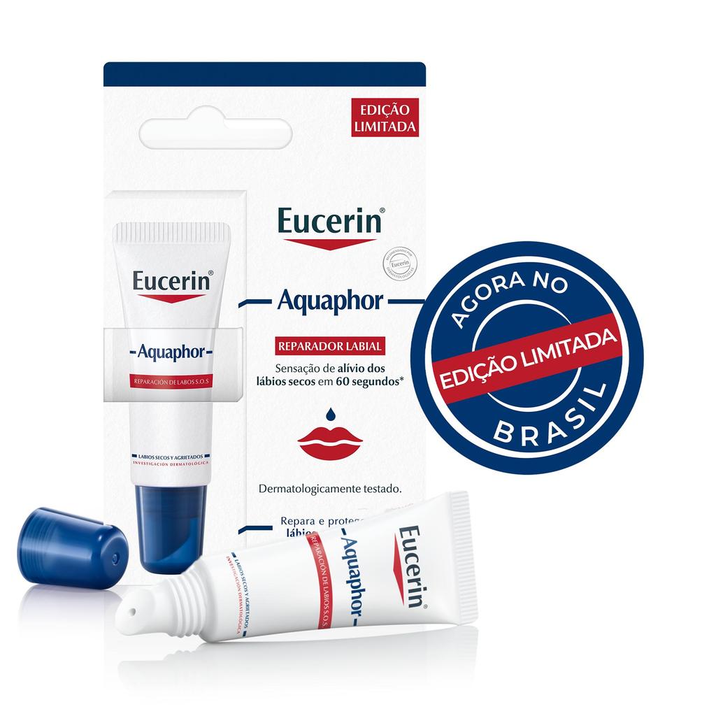 Reparador Labial Eucerin Aquaphor 10ml em Oferta na Shopee