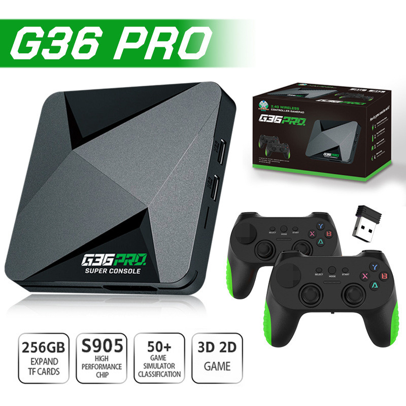 G36 Pro 128G 256G Retro Console De Videogame Com Mais De 90000 Jogos Para MAME/PS1/PSP/DC Criança Presente 4K HD