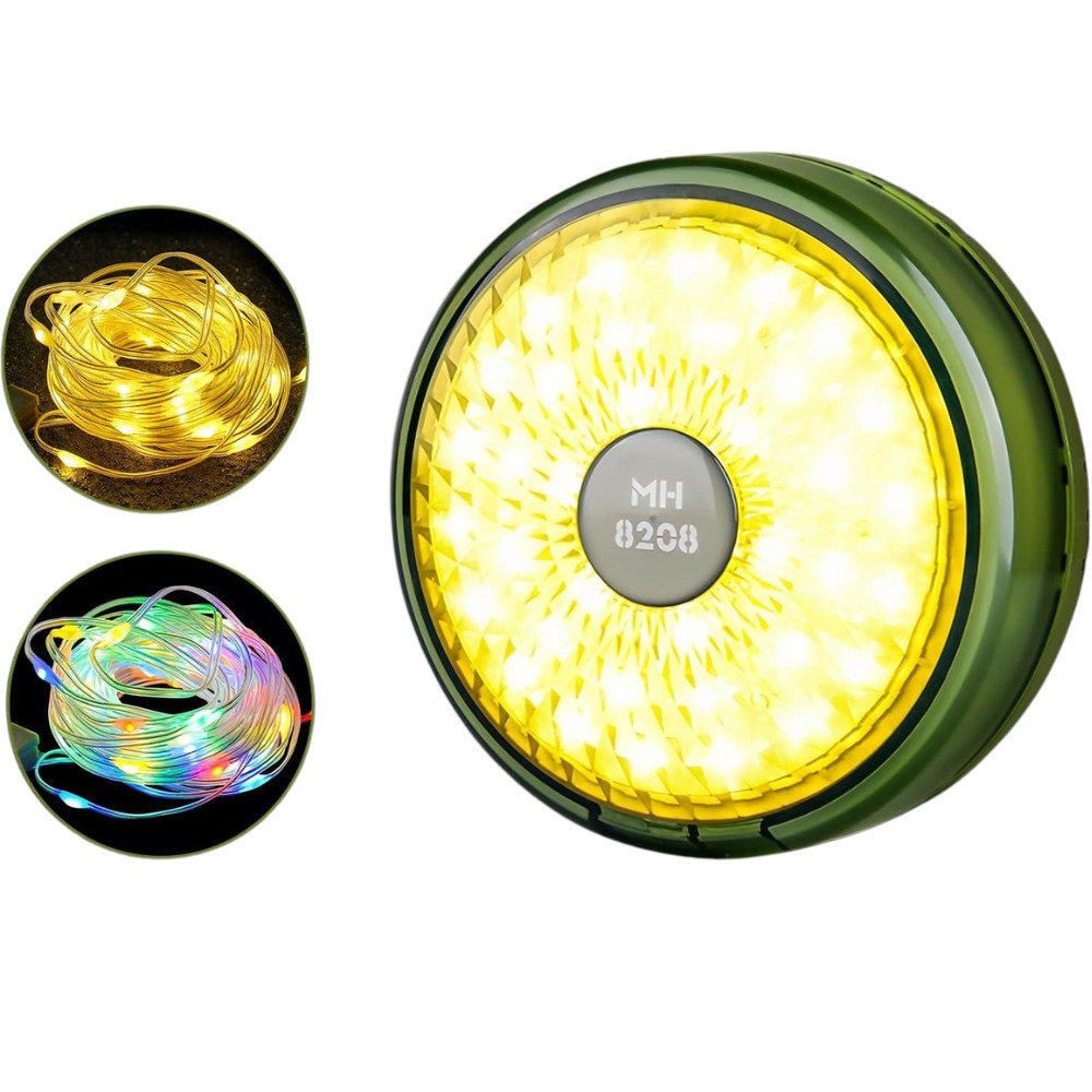 Onistek Luminária Luz LED Acampamento Portátil Cordão 8m Recarregável USB 1500mAh ON-LT027 em Oferta na Shopee