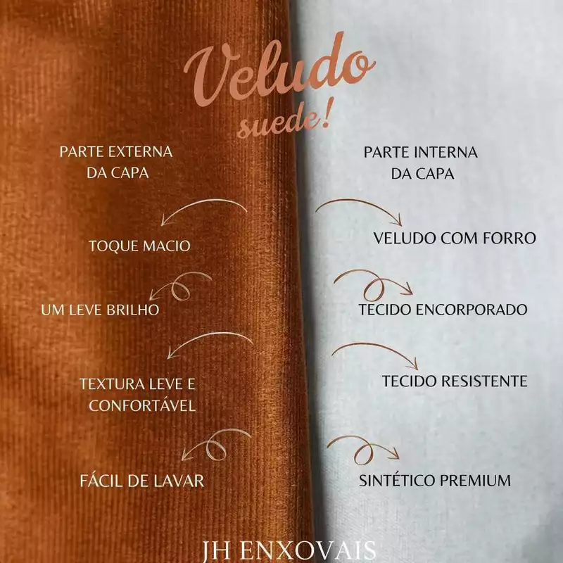 Kit 4 Capas de Almofada 40x40 Suede Luxo Decorativa para Sofá — foto 7