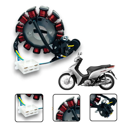 Estator Honda Biz 125 Ks Es 2009 A 2013 Saka Max Novo