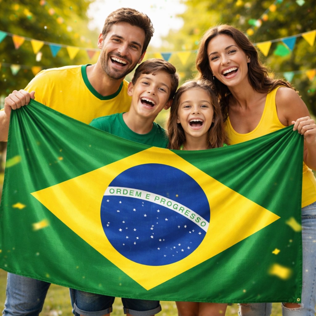2 Bandeiras do Brasil - 150x90cm. Tecido Resistente, Cores Vibrantes. Para Torcida, Eventos e Decoração. copa do mundo