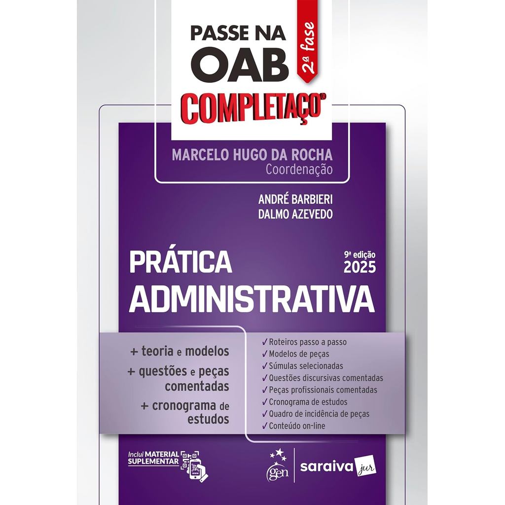 Passe na OAB 2ª fase - completaço® - prática administrativa - 9ª Edição 2025 Livro