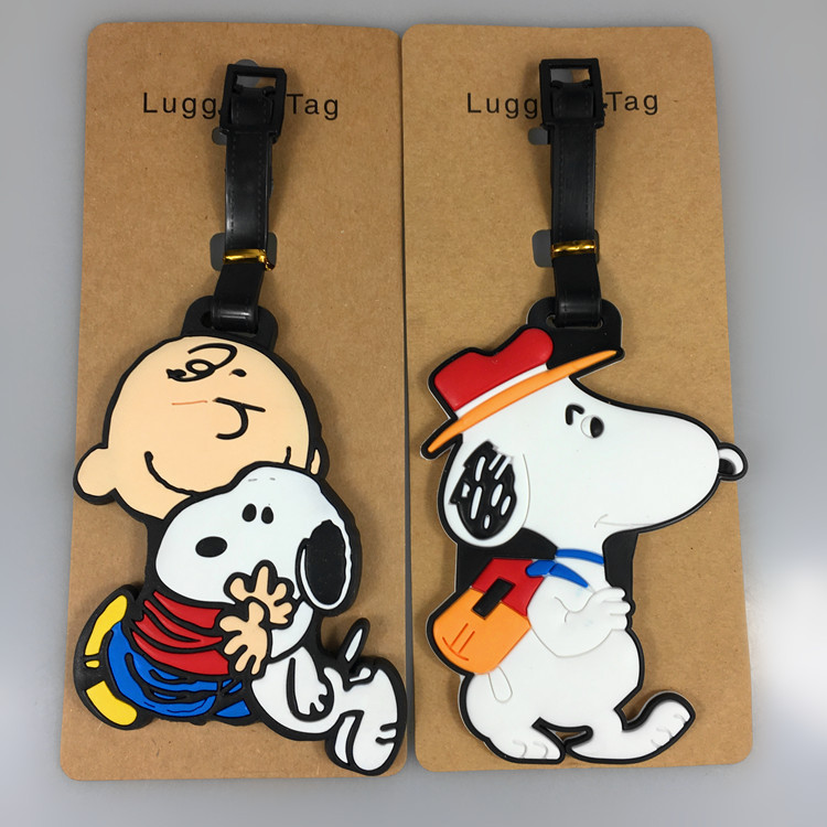 Etiqueta de bagagem Jingle Cat Snoopy Tigger Pooh Crayon Shin-Chan WX25