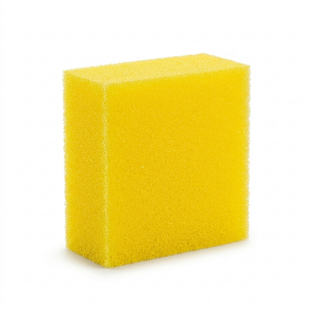 Esponja Aplicadora Espuma 70x70x30mm Uso Automotivo e Doméstico Limpeza Polimento Multiuso