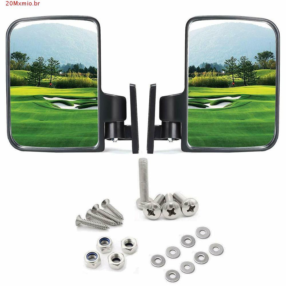 MXMIOB Espelho Retrovisor Lateral Prático Carrinhos Dobráveis Acessórios Espelhos Para Carrinho De Golfe