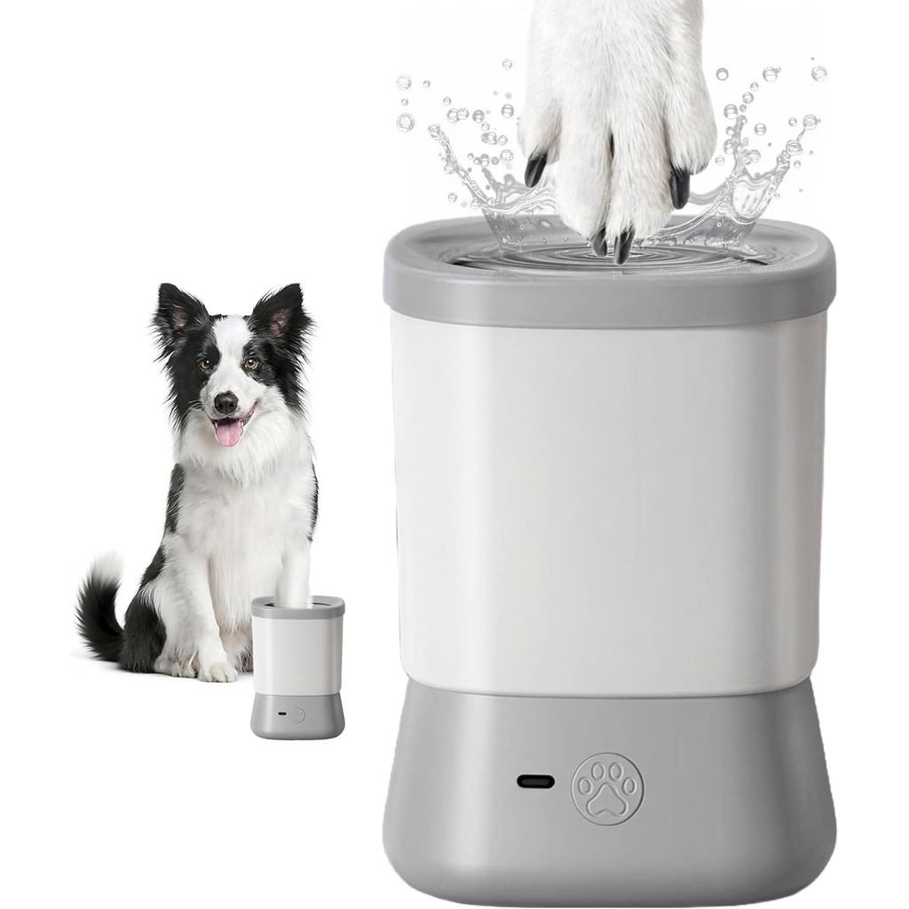 Limpador Elétrico De Pata De Cachorro Para Cães , Lavadora Automática Pé De 2 Velocidades Animais De Estimação De Pequen