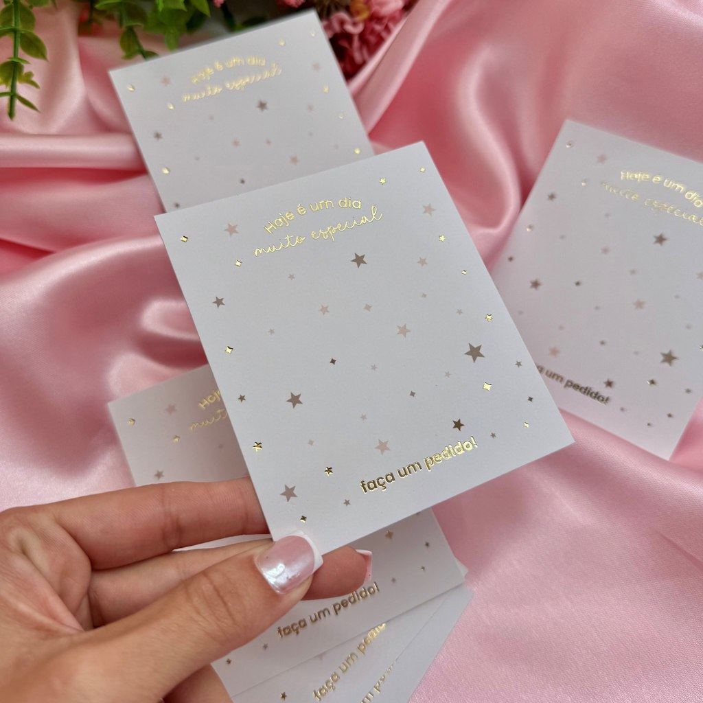 Postal Hot Stamping "Muito Especial"