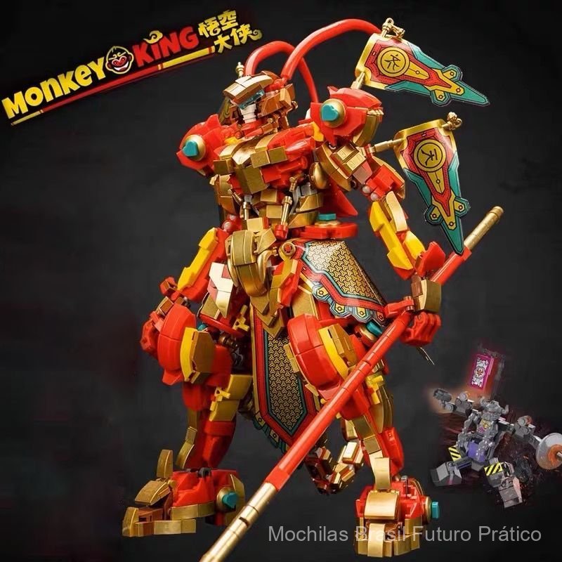 O mecha do Sun Wukong é compatível com os blocos de montar da série LEGO Wukong Little Hero, um brinquedo de montagem em