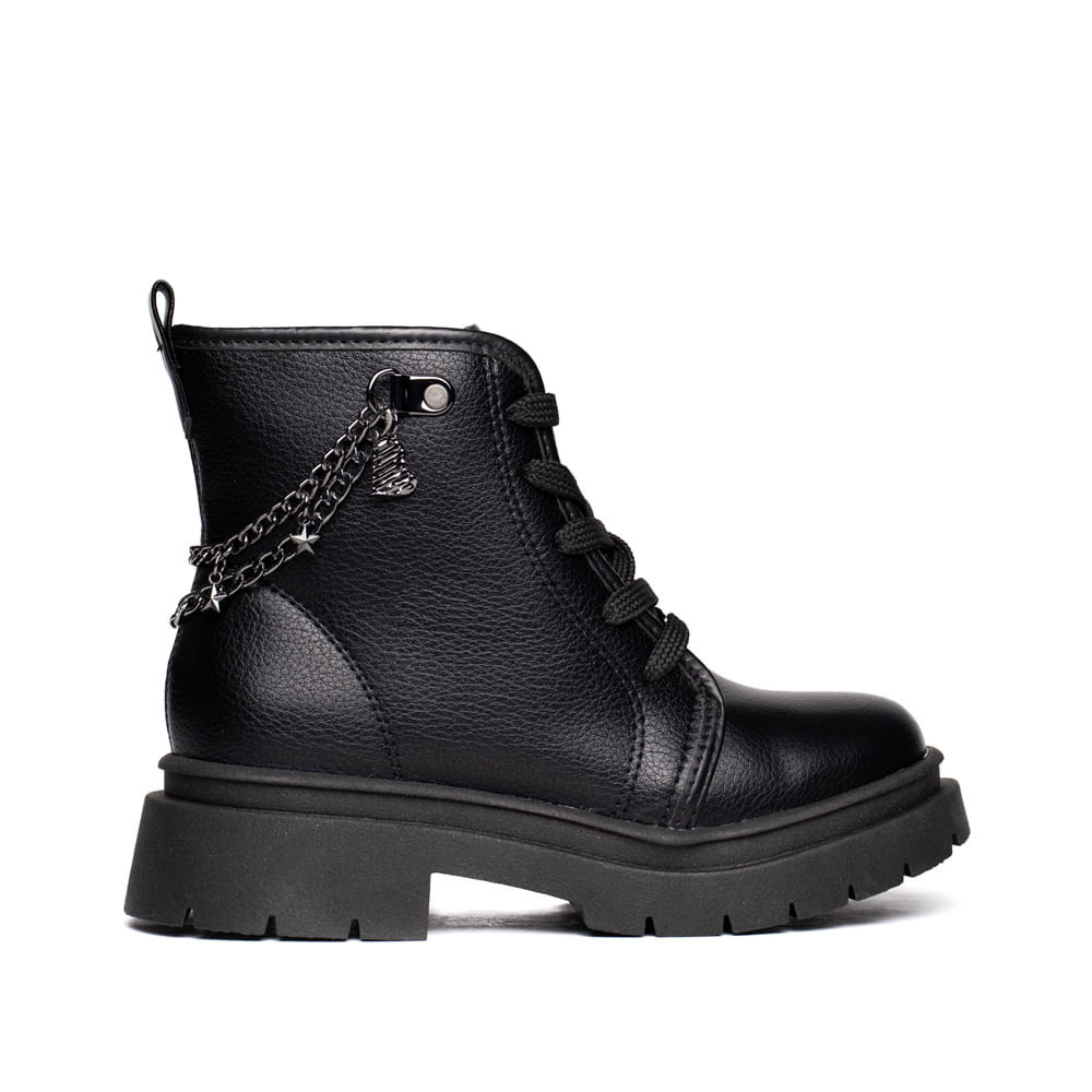 Coturno Infantil Molekinha com Correntes Preto