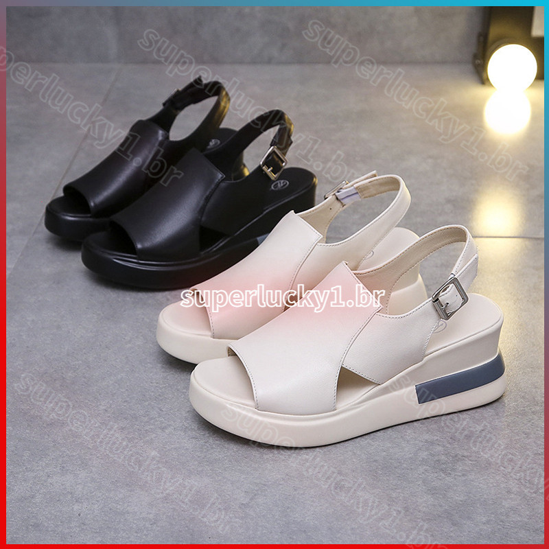 Sandália Plataforma Feminina Confortável De Verão 2023 / Chinelo Feminina/ moda feminina blogueira
