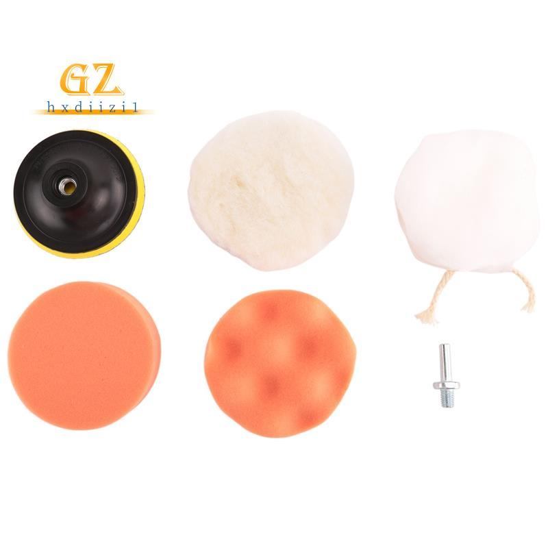 [gzhxdiizi1] Kit De Almofada De Polimento De Bruto Ferramenta Adaptadora De Broca De Buffer Carro