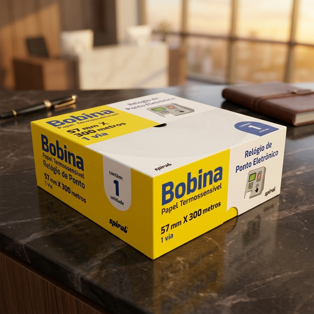 Bobina Relógio Ponto Térmica 57x300m Termossensível
