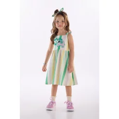 Vestido Infantil em Algodão Três e Já