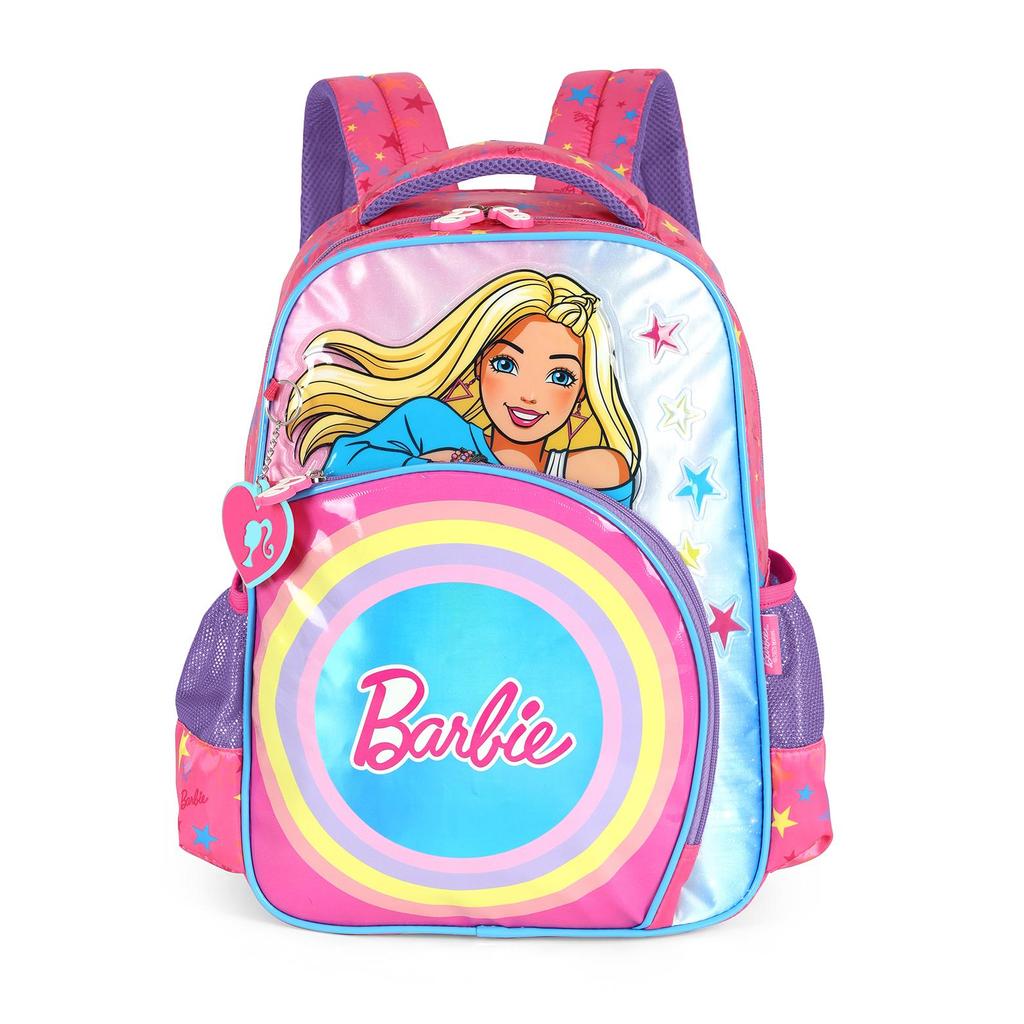 Mochilas de Costas Média Infantil Barbie Náilon Estampada em Oferta na Shopee
