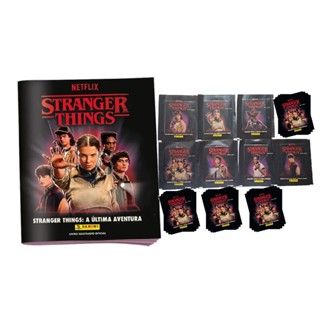 Álbum de Figurinhas Stranger Things 3 A última Aventura com envelopes em Oferta na Shopee