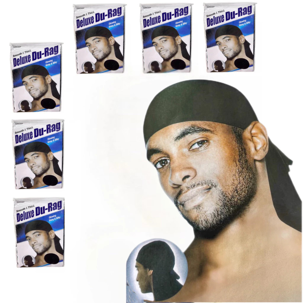 Bandana Durag Waves Touca Afro De Cetim Preto 1 ate 6 Unidades em Oferta na Shopee