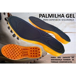 PALMILHA EM GEL Pu, USO EM SAPATOS DE SEGURANÇA, BOTAS E TÊNIS track