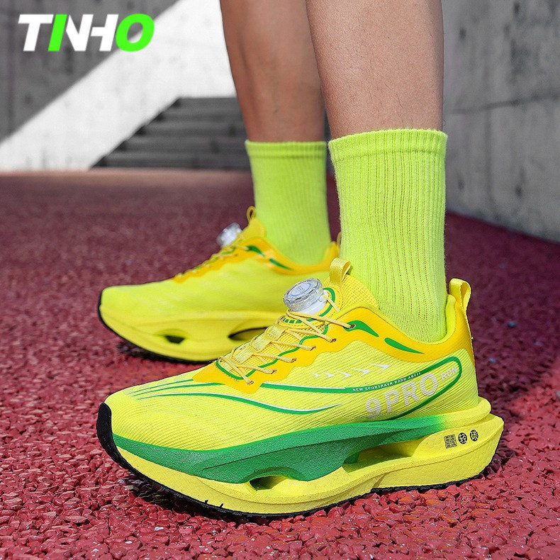 Pipoca placa de carbono tênis de corrida das mulheres dos homens corrida profissional alta amortecimento elástico Ultra 